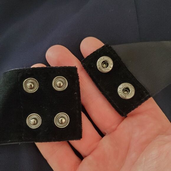 Eliza J Belted One Shoulder Fit & Flare Gown - size 8 in Blue - Picture 15 of 15